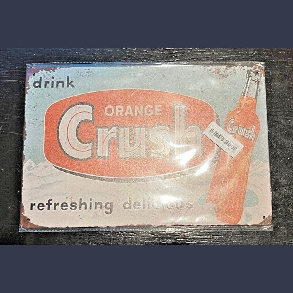 Orange Crush Novelty Metal Sign 12 x 8 Wall Art Home & Garden:Home Décor:Plaques & Signs Style Your Walls